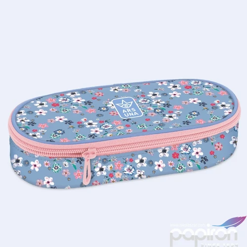 Tolltartó nagy Ars Una 24' Körzippes Pearl Blossom blue (5376) 24 54940863 Egyrekeszes zsebbel és írószert