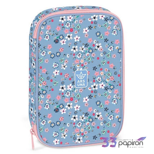 Ars Una Többszintes Tolltartó Pearl Blossom blue üres prémium 54953765 nagyméretű írószertartókkal