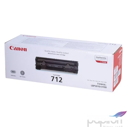Toner Canon CRG712 fekete Nr.712 1,5K, 1500old.