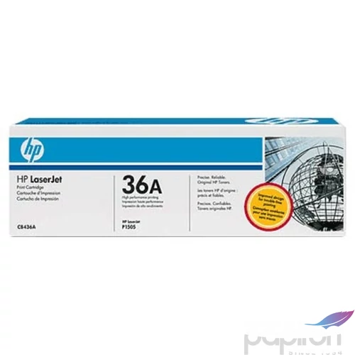 Toner HP CB436A fekete Nr.36A 2K, 2000old.