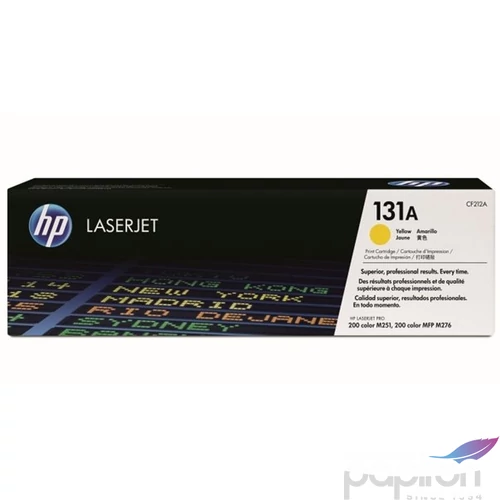 Toner HP CF212A színes, 131A sárga, 1, 8k LaserJet Pro 200 M276N géphez