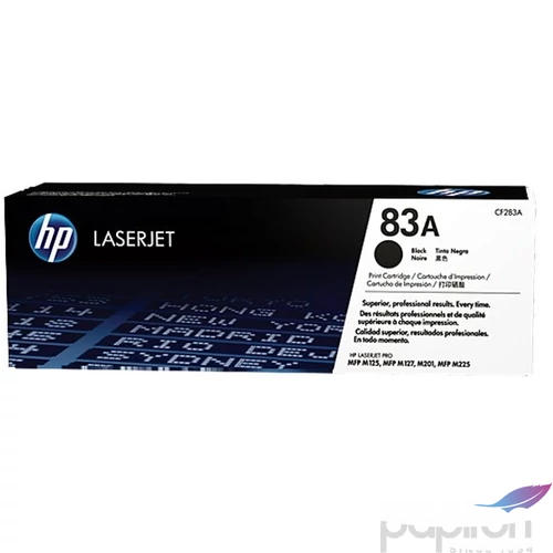 Toner HP CF283A fekete, 1,5k LaserJet Pro M125,M126,M127,M128géphez