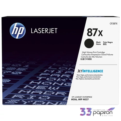 Toner HP CF287X fekete, 87X, 18k LaserJet M506, M527 géphez