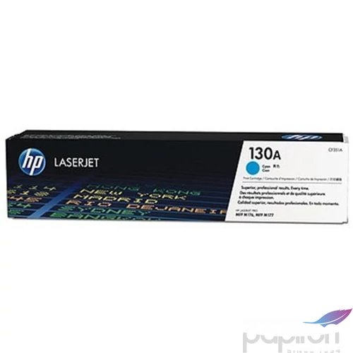 Toner HP CF351A színes, 130 cyán, 1k Color LaserJet Pro MFP M176n géphez
