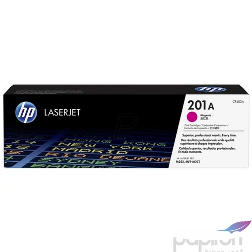 Toner HP CF403A színes, 201A vörös1,4k Color LaserJet Pro M252,M277 géphez