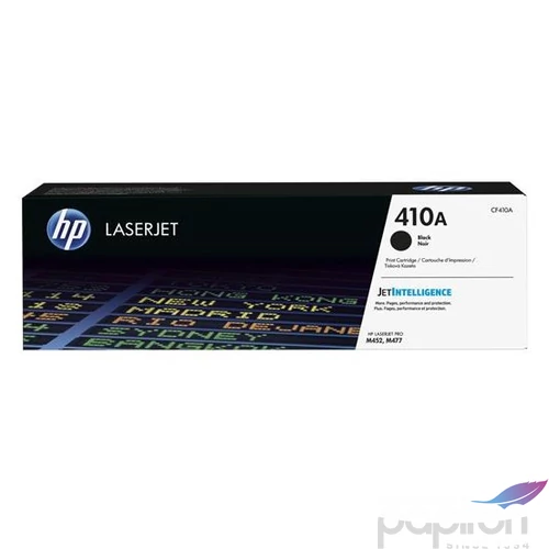 Toner HP CF410A fekete, 2, 3k ColorLaserJet M452/477 géphezó