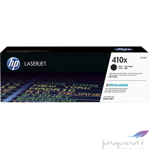 Toner HP CF410X fekete, 6,5k ColorLaserJet M452/477 géphez
