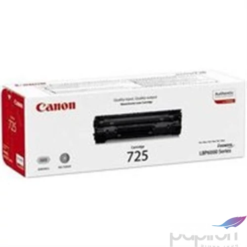 Toner lézer Canon lézer CCRG725 fekete 1.6k Canon