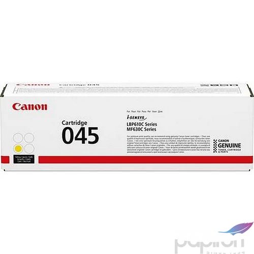 Toner lézer Canon lézer, CRG-045 sárga, 1,3k MF633Cdw, MF631Cn