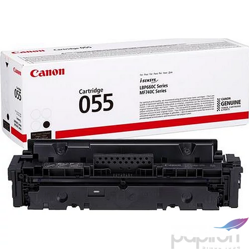 Toner lézer Canon lézer, CRG-055 fekete, 2,3k