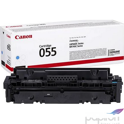 Toner lézer Canon lézer, CRG-055 cián, 2,1k