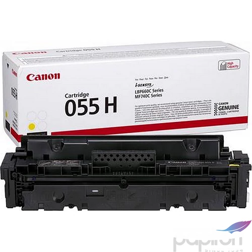 Toner lézer Canon lézer, CRG-055 sárga,5,9k