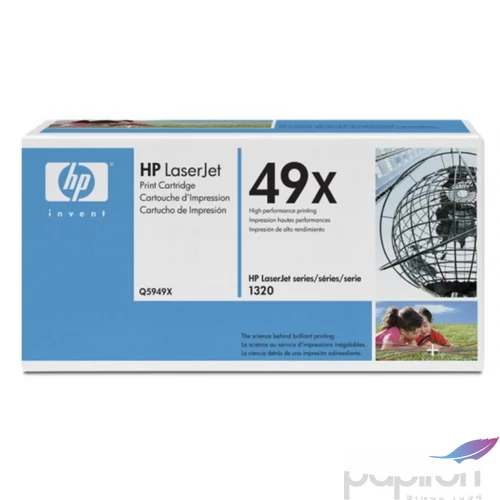Toner lézer HP5949X Q5949X fekete 6k HP