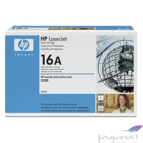 Toner lézer HP7516A Q7516A fekete 12k HP