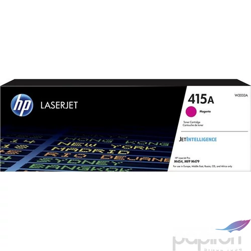 Toner lézer HP lézer, W2033A HP 415A, magenta, 2,1k