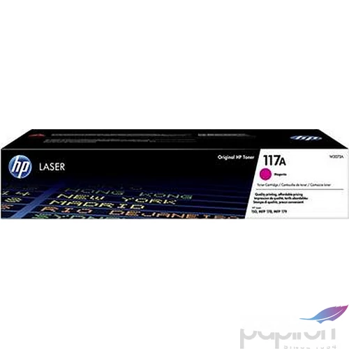 Toner lézer HP lézer, W2073A HP 117A, magenta, 0,7k