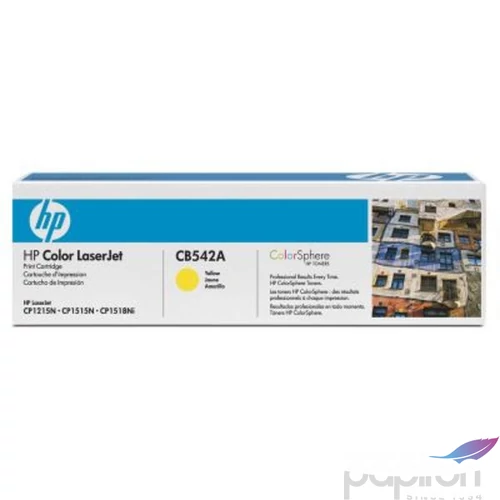 Toner lézer HPCB542A CB542A sárga 1.4k HP