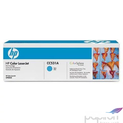 Toner lézer HPCC531A CC531A kék 2.8k HP