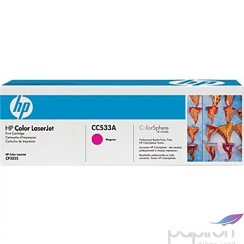 Toner lézer HPCC533A CC533A vörös 2.8k HP