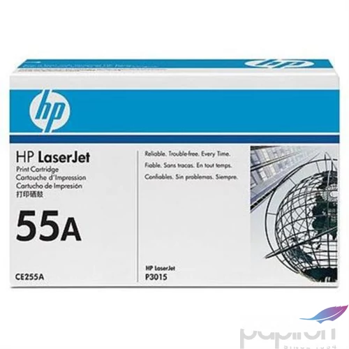 Toner lézer HPCE255A CE255A fekete 6k HP