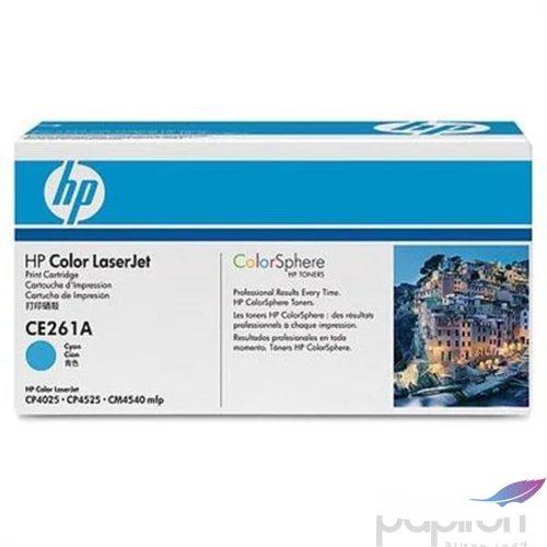 Toner lézer HPCE261A CE261A kék 11k HP