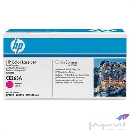Toner lézer HPCE263A CE263A vörös 11k HP
