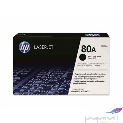 Toner lézer HPCF280A CF280A fekete 2.7k HP
