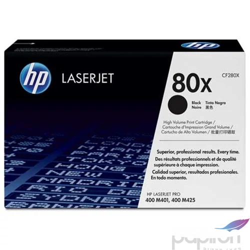 Toner lézer HPCF280X CF280X fekete 6.9k HP