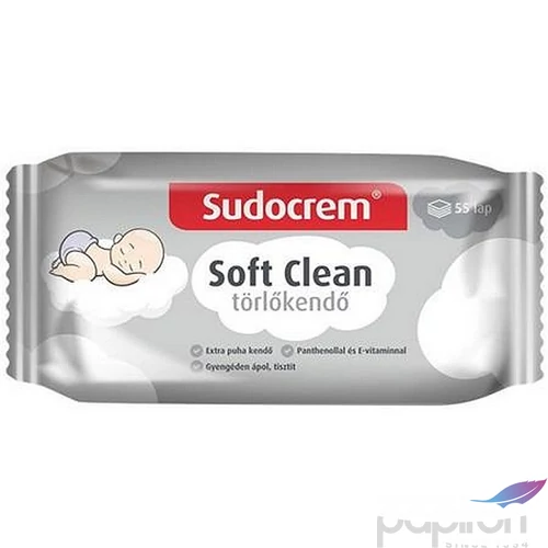 Törlőkendő 55lap SUDOCREM Soft Clean