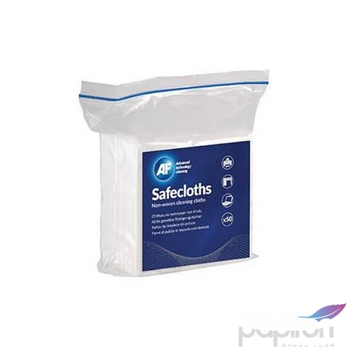 Törlőkendő szálmentes 34x32cm 50db AF Safecloths