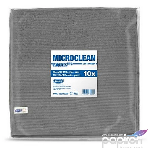 Törlőkendő univerzális 10db 32x32cm BONUS MicroCLEAN szürke