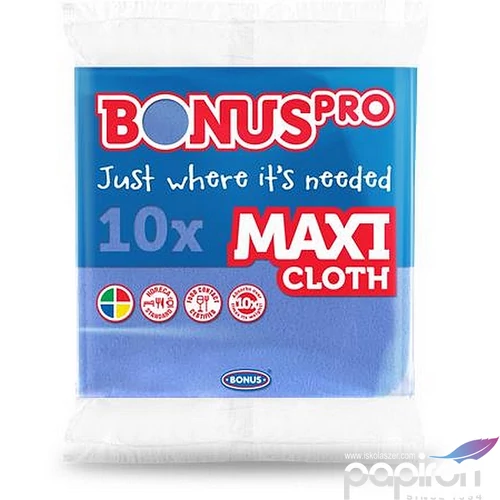 Törlőkendő univerzális 10db BONUS MAXI kék