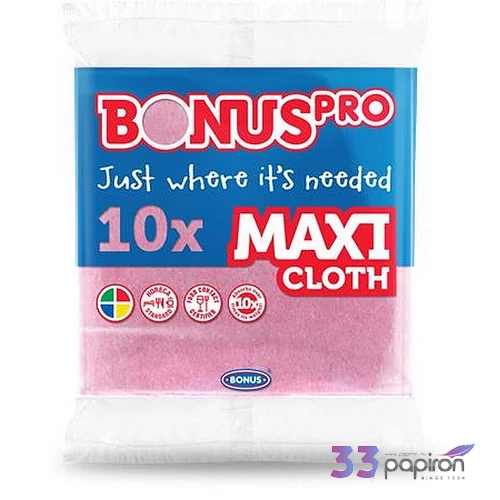 Törlőkendő univerzális 10db BONUS MAXI pink
