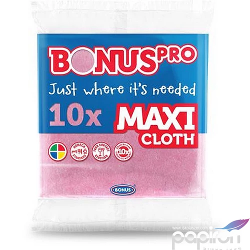 Törlőkendő univerzális 10db BONUS MAXI pink