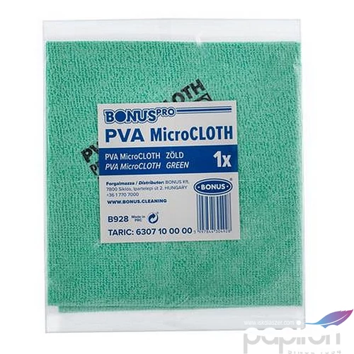Törlőkendő univerzális 40x34cm BONUS MicroCLOTH zöld