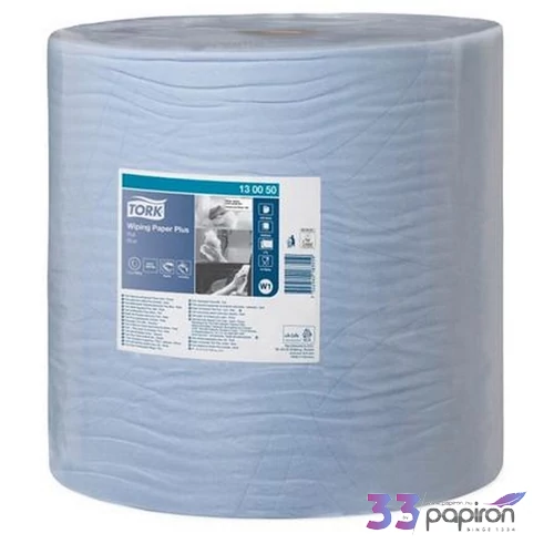 Törlőpapír tekercses 39cm átmérő W1 rendszer 2 2 rétegű TORK Plusz kék
