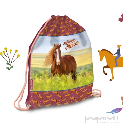 Tornazsák Ars Una sportzsák My Sweet Horse (5358) 24 ló 53563583 Könnyű erős tartós anyagból