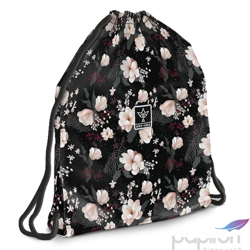 Tornazsák Ars Una sportzsák Tinédzser Flowery black (5374) 24 54593749 Könnyű erős tartós anyagból