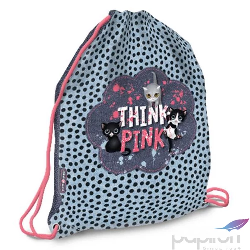Tornazsák Ars Una sportzsák Think Pink - cicás (5258) 23 53562852 Könnyű erős tartós anyagból