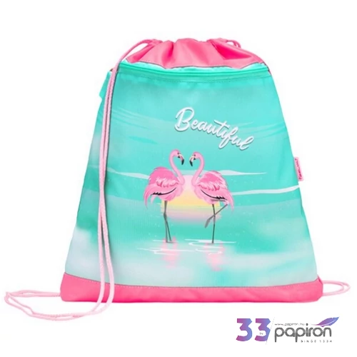 Belmil Tornazsák  22' Customize-me Flamingo Love 336-91 43x45cm hálós sportzsák Gym Bag