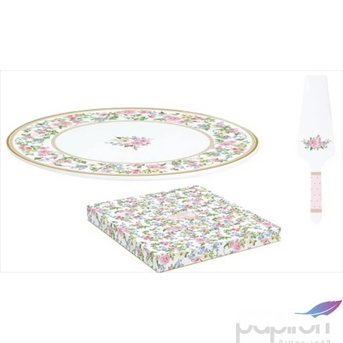 Tortatál porcelán 32cm dobozban,Garden Joy dobozban