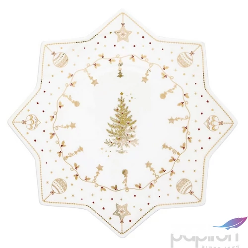 Tortatál Porcelán karácsonyi 32cm, Christmas Lights dobozban