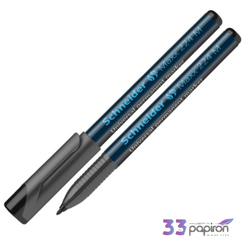 Alkoholos marker Schneider Maxx 224 M OHP 1mm kúpos hegyű fekete Írószerek SCHNEIDER 1201