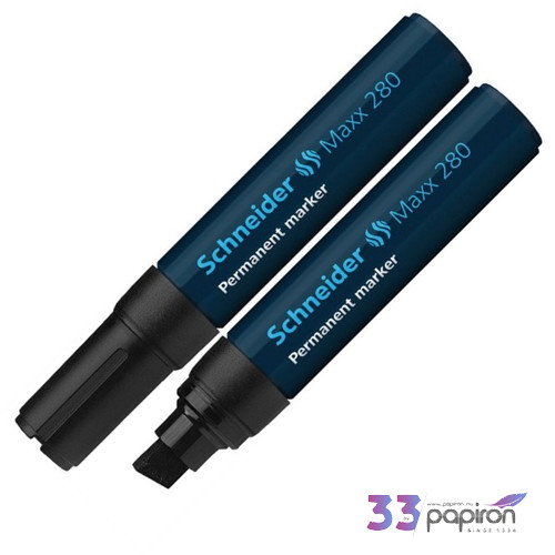 Alkoholos marker Schneider Maxx 280 4-12mm vágott hegyű fekete Írószerek SCHNEIDER 128001