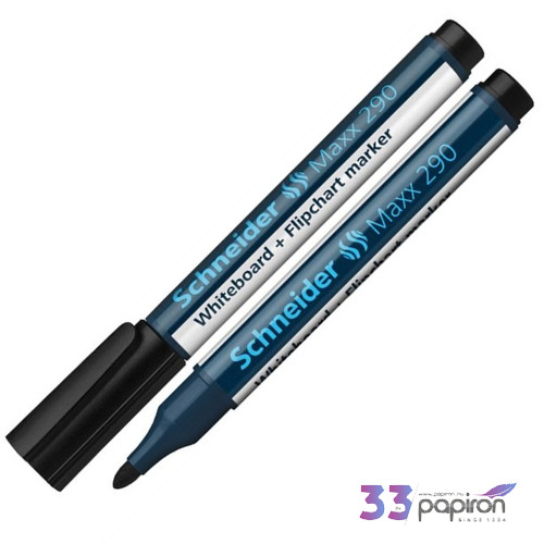 Táblamarker Schneider Maxx 290' 2-3mm kerek hegyű fekete Írószerek SCHNEIDER 129001
