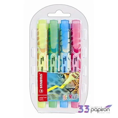 Szövegkiemelő Stabilo Navigator 1-4mm 4színű készlet Írószerek STABILO 545/4