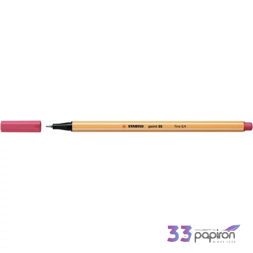 Tűfilc 0,4mm Stabilo eperpiros, Point88 TST8848