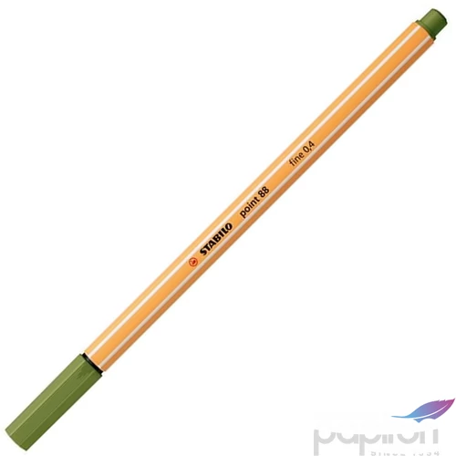 Tűfilc 0,4mm Stabilo Point 88, moha zöld TST88351