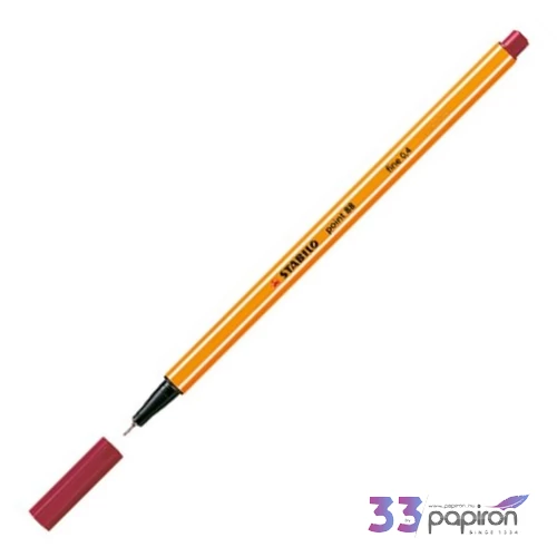 Tűfilc karmazsin bordó Stabilo Point 88'/50, 0,4mm-es Írószerek STABILO 88/50