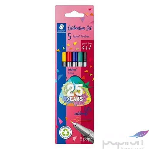 Tűfilc készlet 5 Staedtler 0,3 mm, Triplus 334